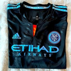 Mens Adidas NYCFC 2015 Inaugural Season Authentic Black Kit
